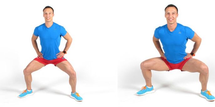 Plie squats zullen helpen om de potentie van een man effectief te vergroten